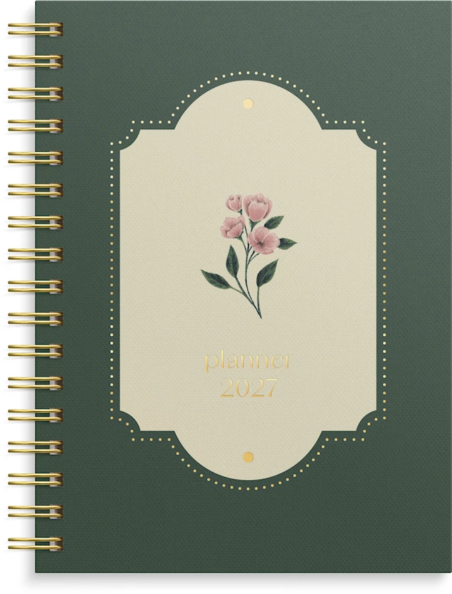 Ukekalender Multi A6 2027 Blomster Greig