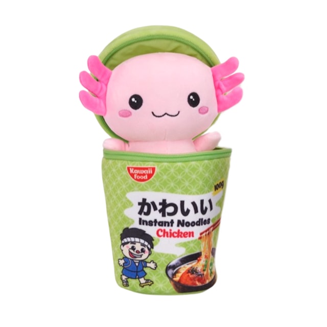 Aksolotli kananuudeleissa Pehmolelu 17 cm Kawaii Kuties