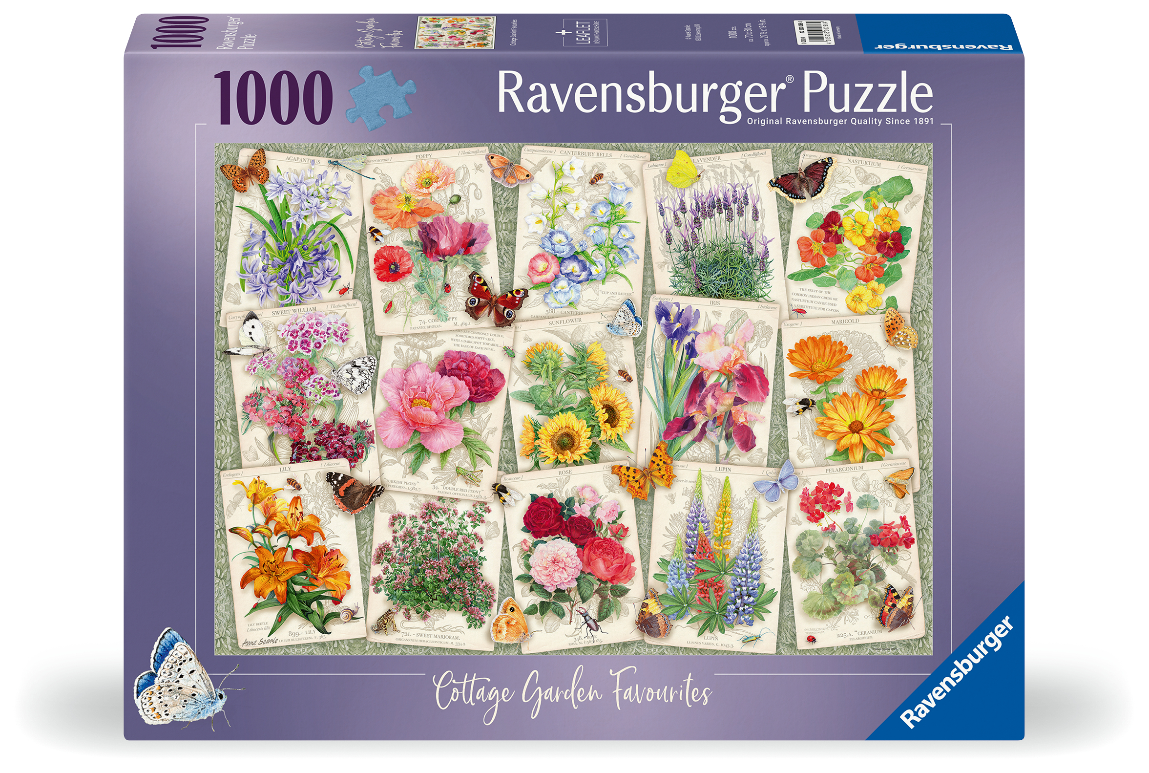 Garden Flowers Palapelit 1000 palaa, Ravensburger