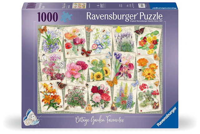 Pussel Garden Flowers 1000 bitar, Ravensburger