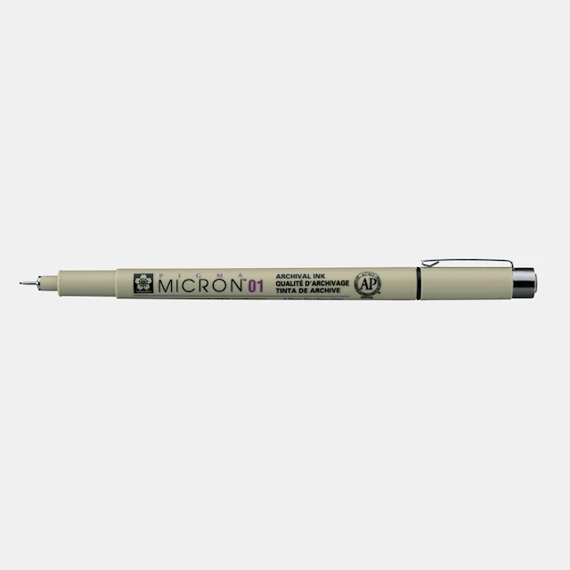 Sakura Pigma Micron Fineliner 01 0,25 mm Musta