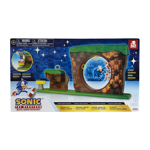 Tuotekuva 1 - Sonic the Hedgehog 6 cm Green Hill Zone leikkisetti