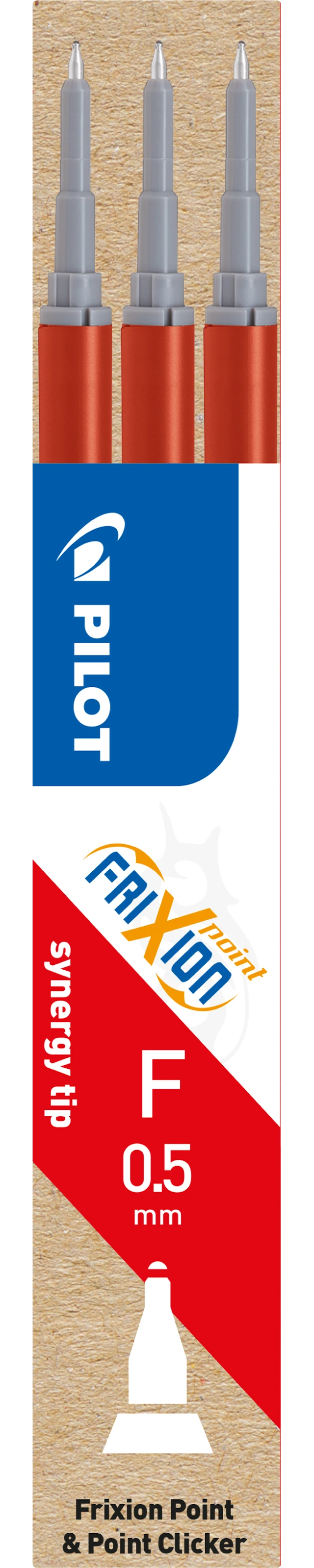 Refill Frixion Point 0,5 Röd 3-p, Pilot