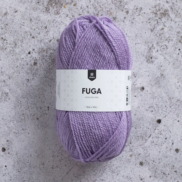 Fuga Garn Ullmix 50 g Orkidélila (60122) Järbo