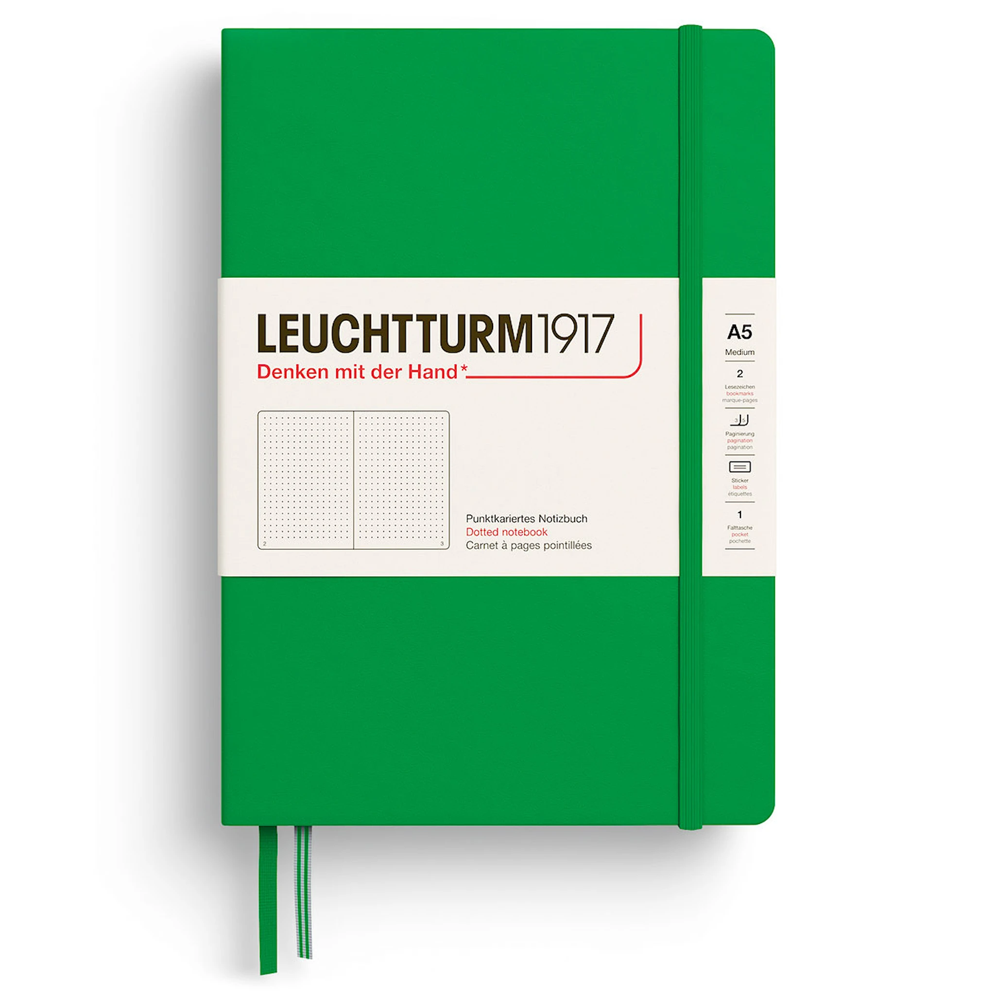 Tuotekuva ille Muistikirja A5 Soft Pilkullinen Spring Leaf Leuchtturm1917