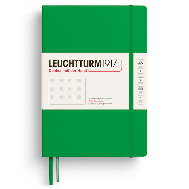 Produktbilde 1 for Notatbok A5 Soft Prikket Spring Leaf Leuchtturm1917