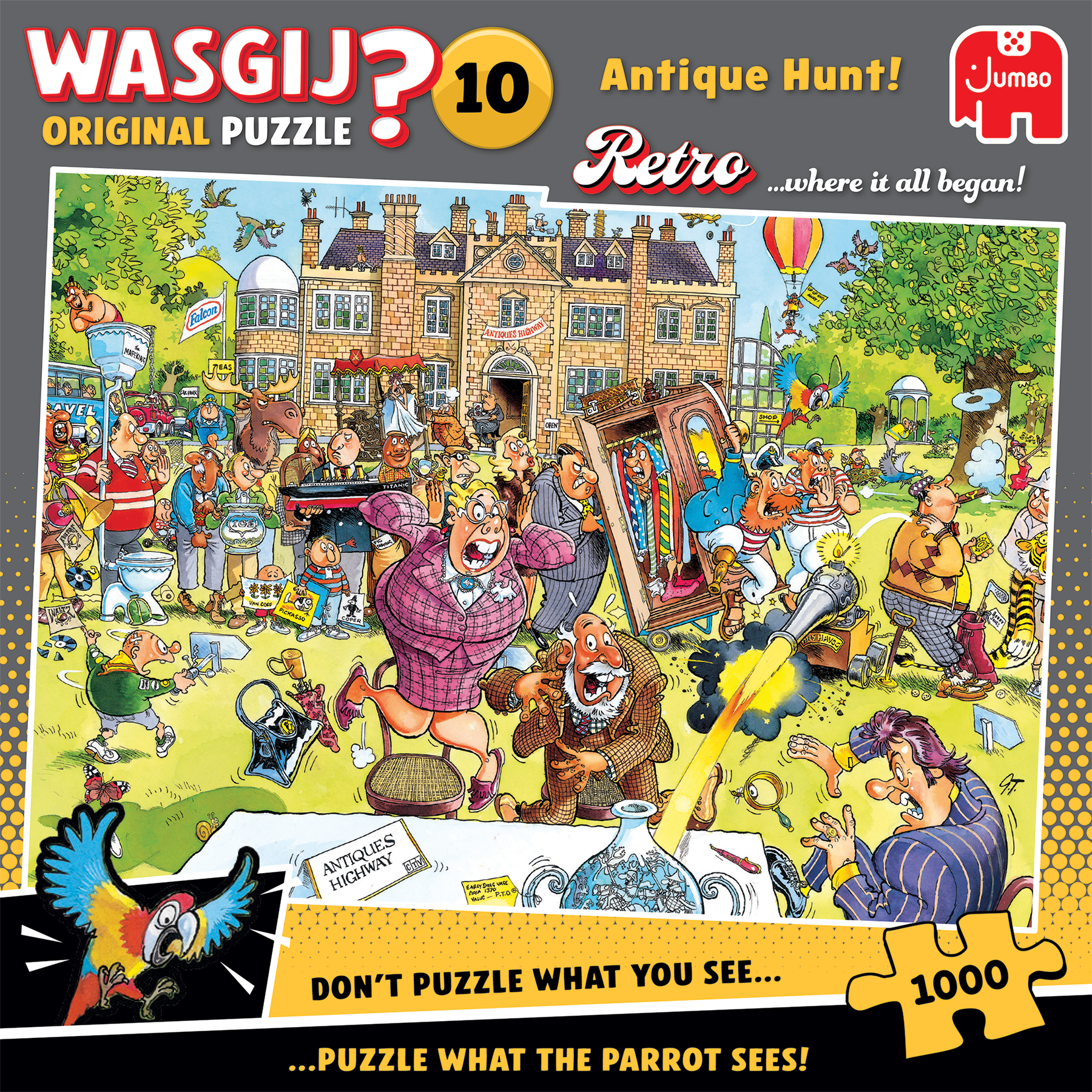 Wasgij Retro Original 10 - Antique Hunt! Pussel 1000 bitar