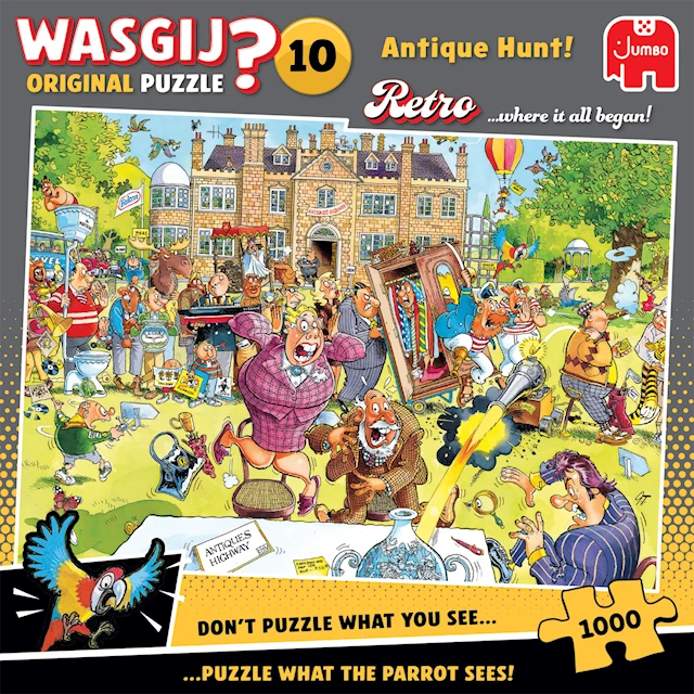 Wasgij Retro Original 10 - Antique Hunt! Pussel 1000 bitar