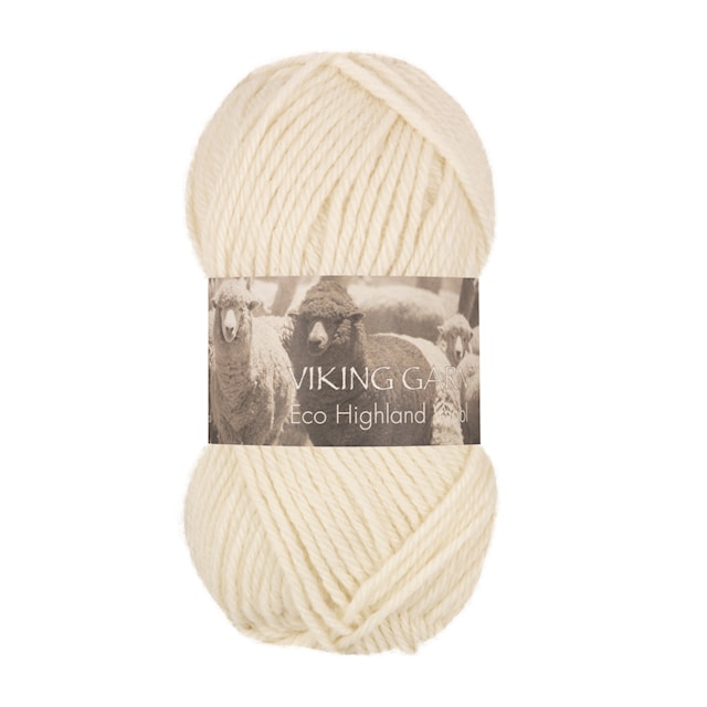 Highland Eco Wool 50 g Nature 202 Viking Garn