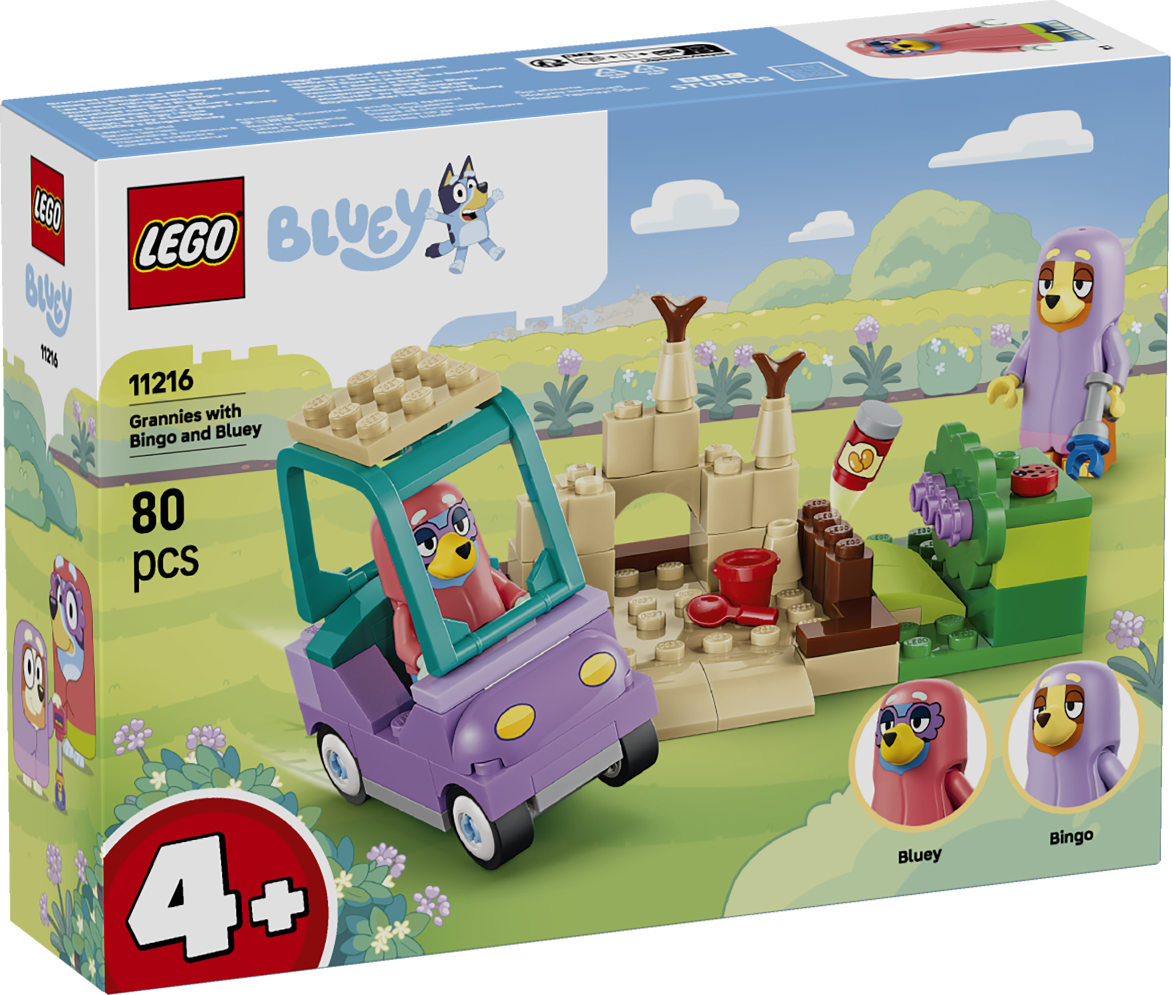 Tanter med Bingo och Bluey LEGO® Bluey (11216)
