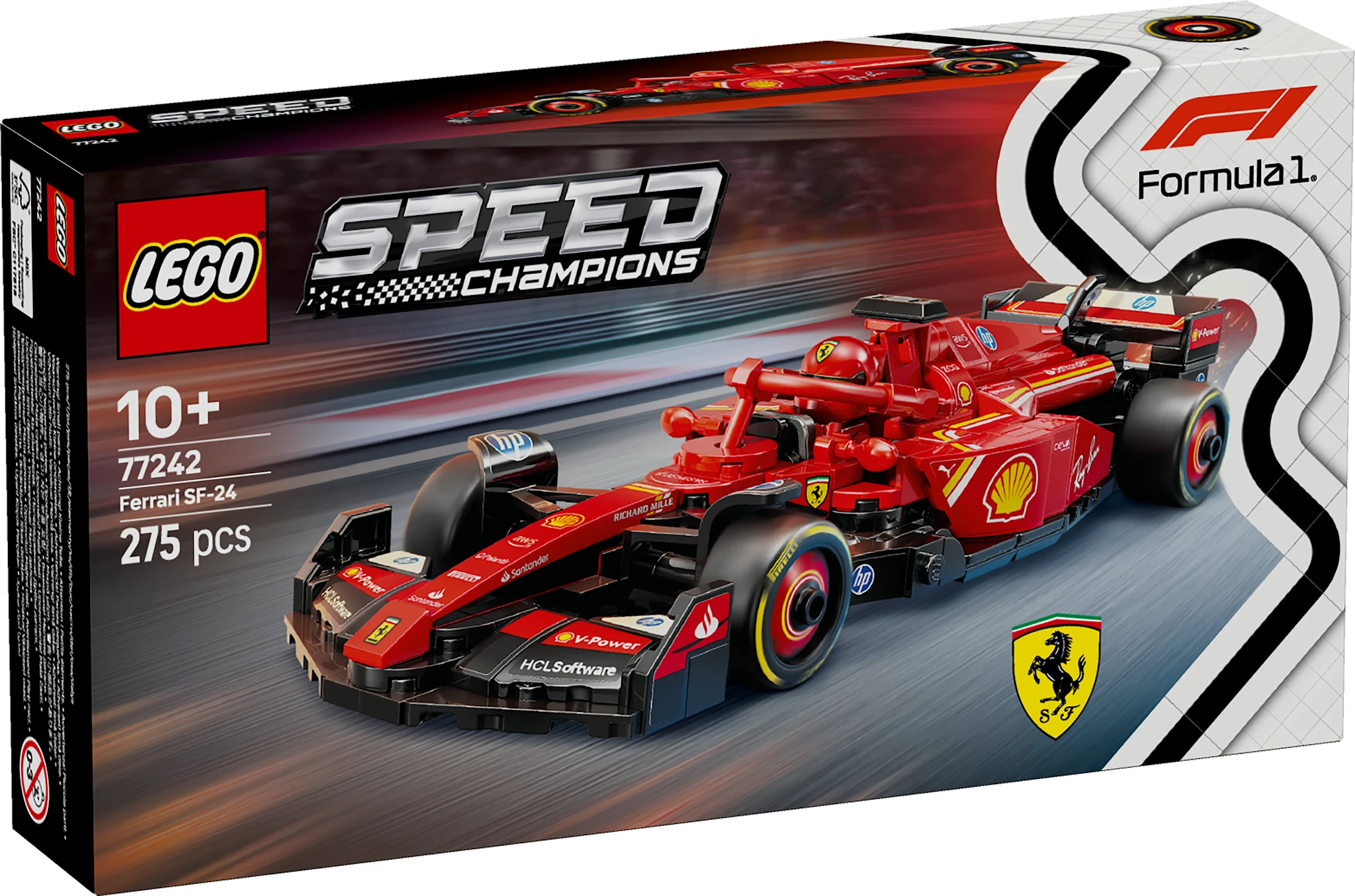 Tuotekuva ille Ferrari SF-24 F1® ‑kilpa-auto LEGO® Speed Champions (77242)