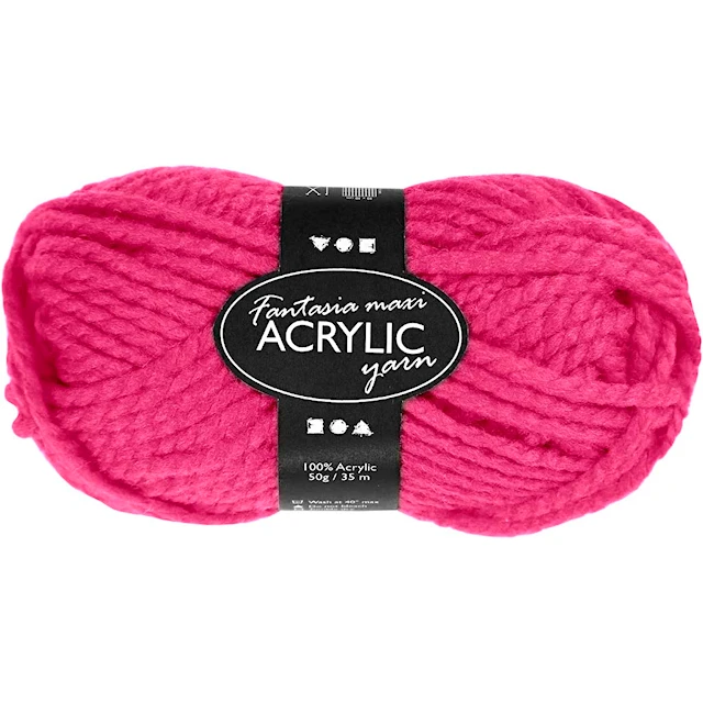 Fantasia Garn Akryl Maxi 50g Neonrosa