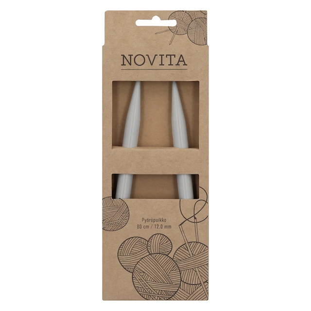 Rundstickor Plastic 80 cm 12.0 Novita