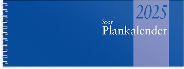 Kalender 2025 Stor Plankalender Spiralbunden Burde