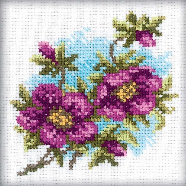 Kirjontapaketti Hellebore 10x10 cm RTO