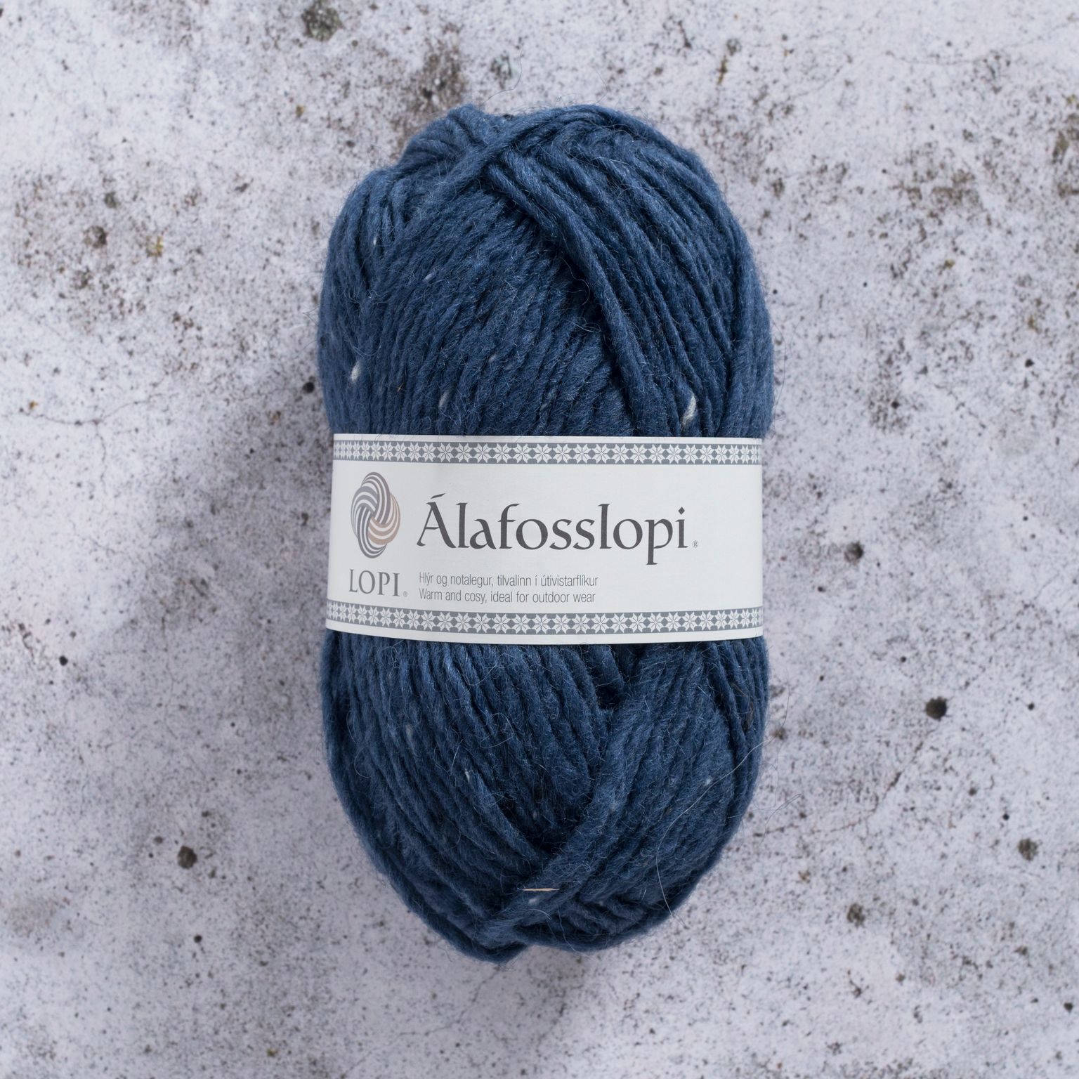 Álafosslopi Garn Ull 100 g Blå tweed Istex (1234)