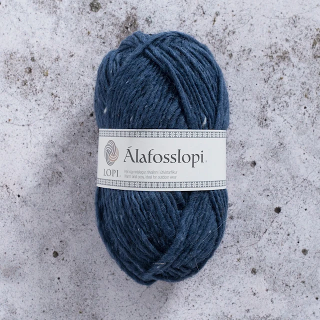Álafosslopi Garn Ull 100 g Blå tweed Istex (1234)