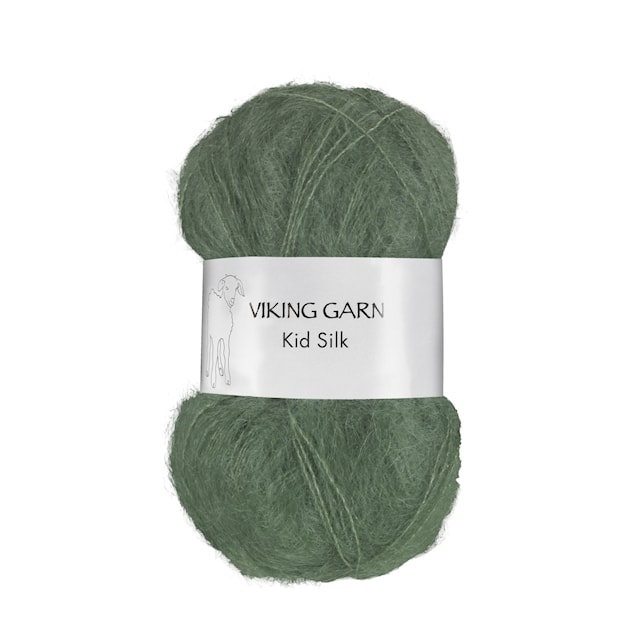 Kid/Silk 25 g Dark Green 334 Viking Garn