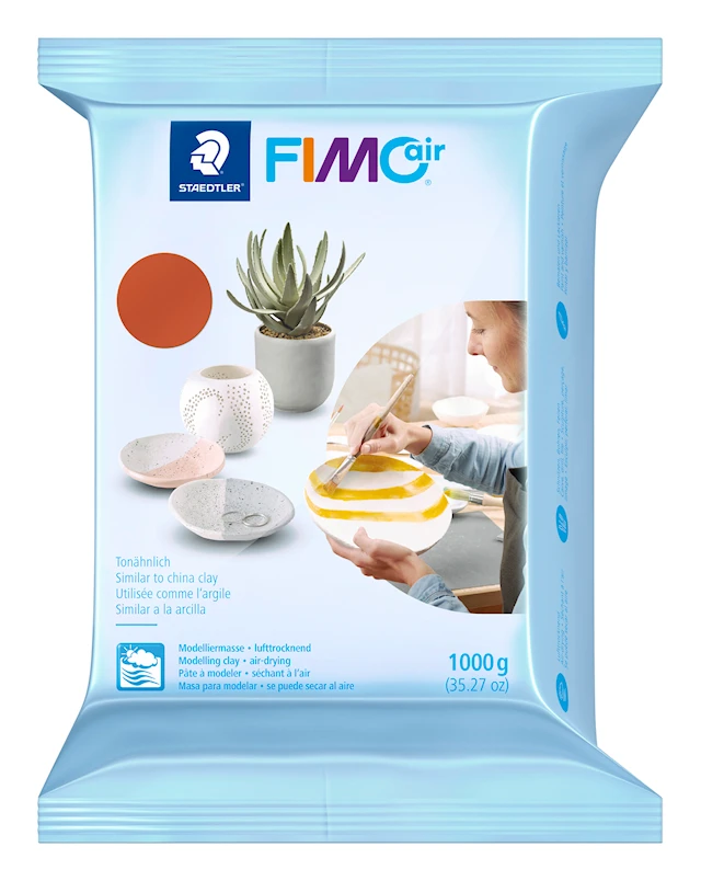 Fimo Air Muovailuvaha Ilmakuivuva Terrakotta 1000g Staedtler