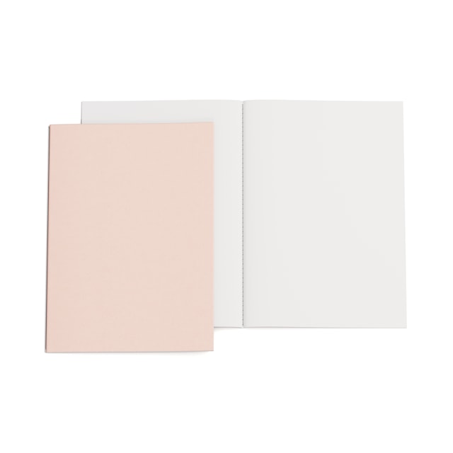 Tuotekuva 2 - Muistilohko A4 Viivattu 2-pakkaus Dusty Pink Bigso Box of Sweden