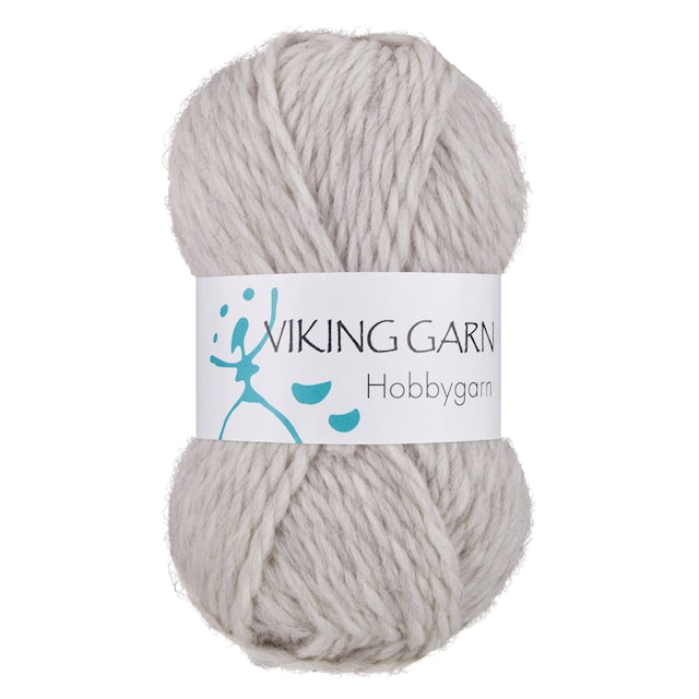 Hobbygarn 50 g Vaaleanharmaa 911 Viking Garn