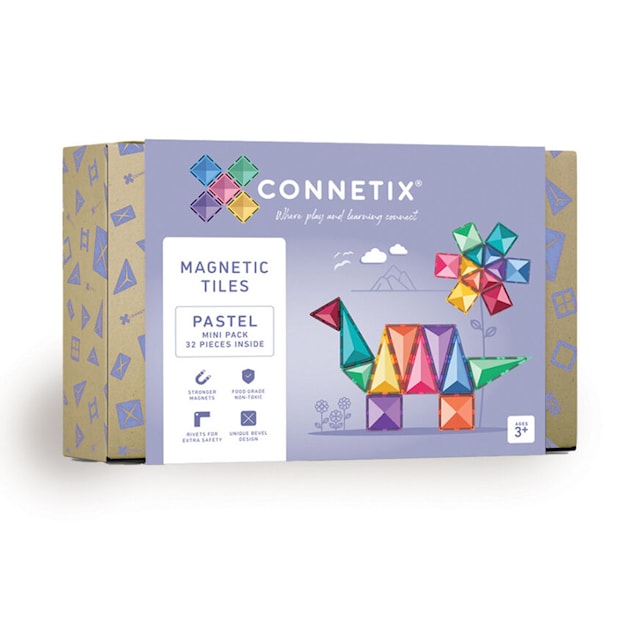 Produktbilde 1 for Connetix Pastel Mini 32 Deler