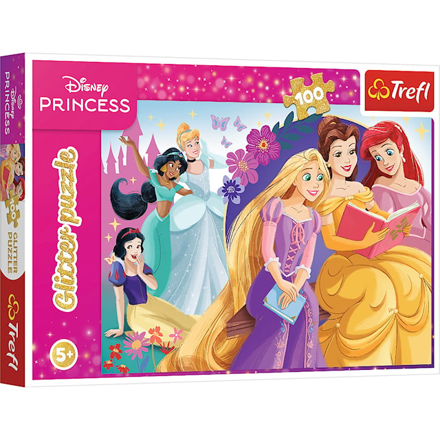Disney Princess Puslespill 100 brikker Glitter Trefl