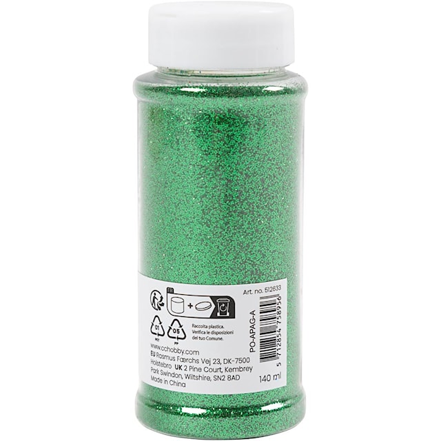 Produktbild 3 för Bio-glitter Grön 140 ml/ 1 burk