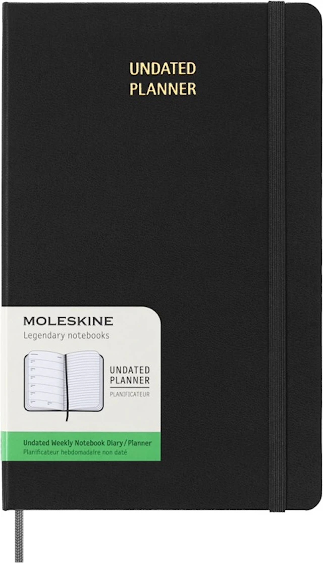 Kalender Odaterad Classic Hard WeekNote Large Svart Moleskine
