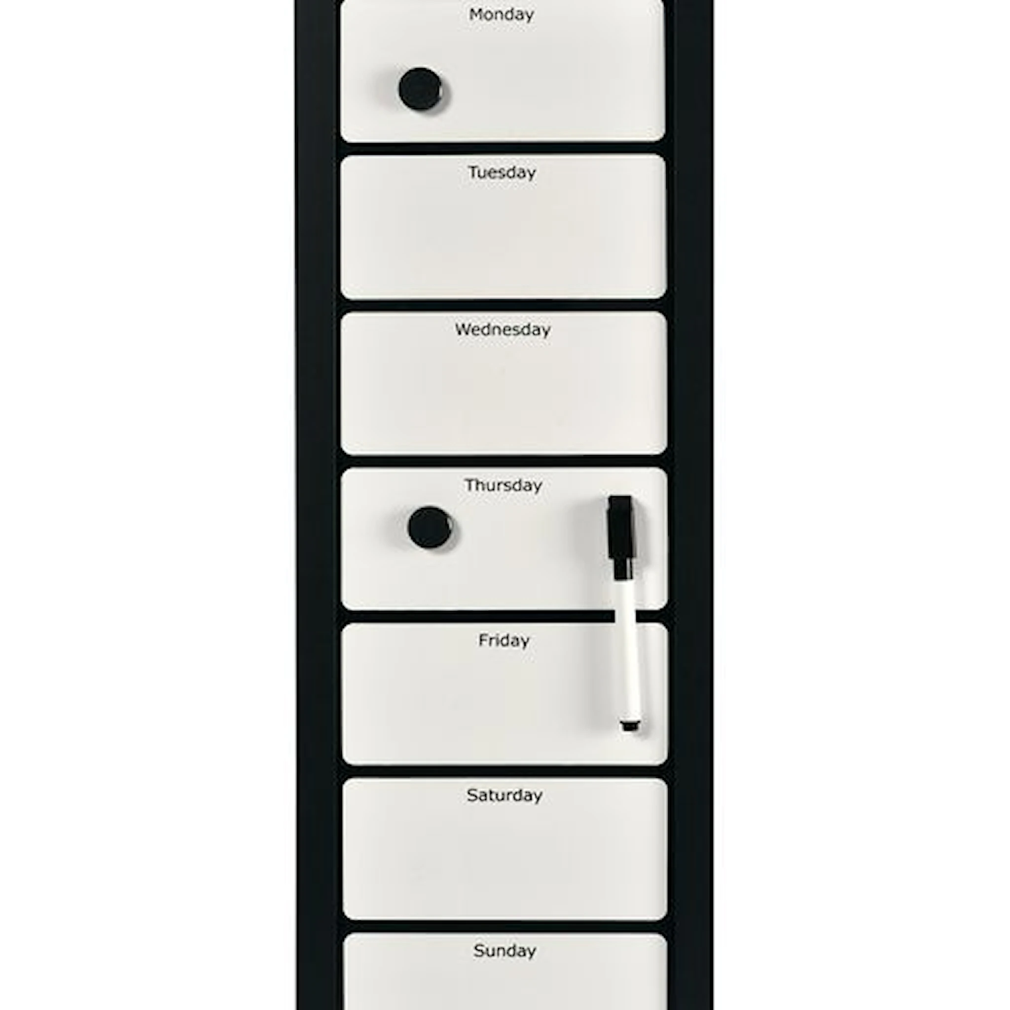 Produktbild för Veckoplaneringstavla 20x60 cm inklusive penna, sudd och magneter BNT Office