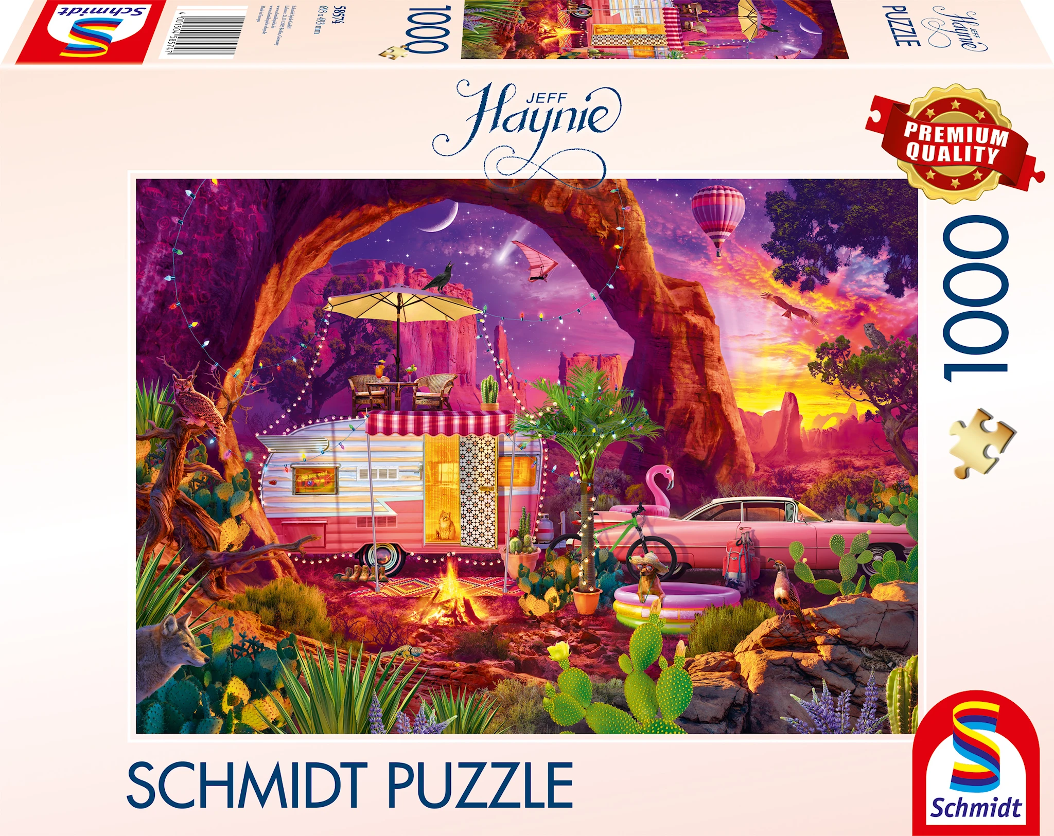 Produktbilde for Puslespill A desert camping paradise 1000 brikker Schmidt
