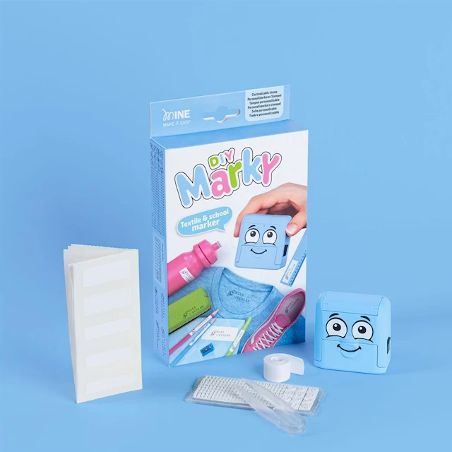 Stämpel Namnmärkning Blå Marky DIY COLOP