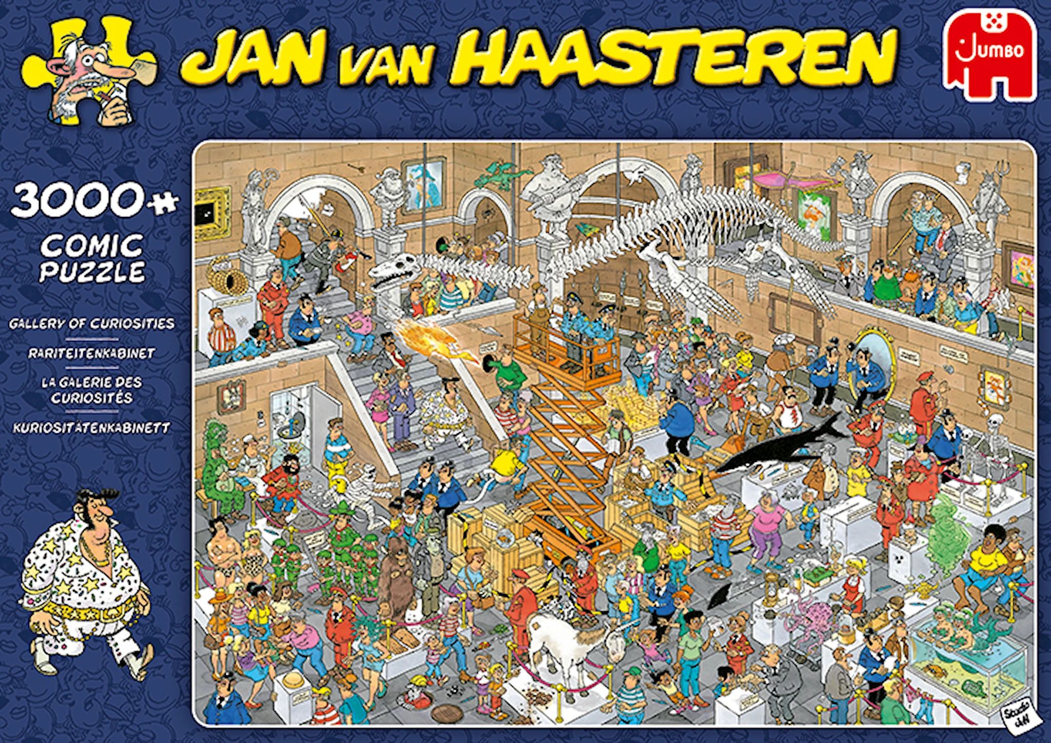Produktbild för Jan Van Haasteren Gallery of Curiosities Pussel 3000 bitar, Jumbo