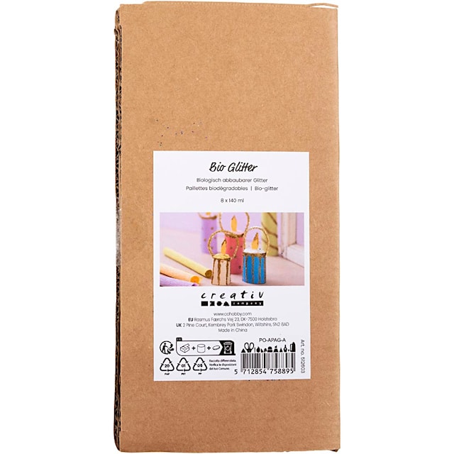 Tuotekuva 2 - Bio kimalle, värilajitelma, 8x140 ml/ 1 pkt