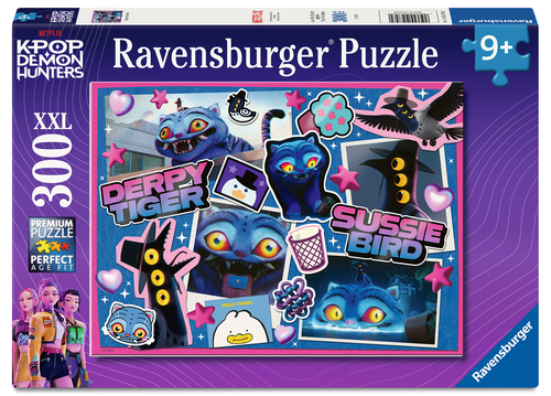 K-Pop Demon Hunters Derpy & Sussie Pussel 300 bitar XXL, Ravensburger