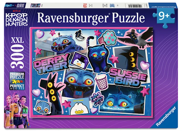 K-Pop Demon Hunters Derpy & Sussie Pussel 300 bitar XXL, Ravensburger
