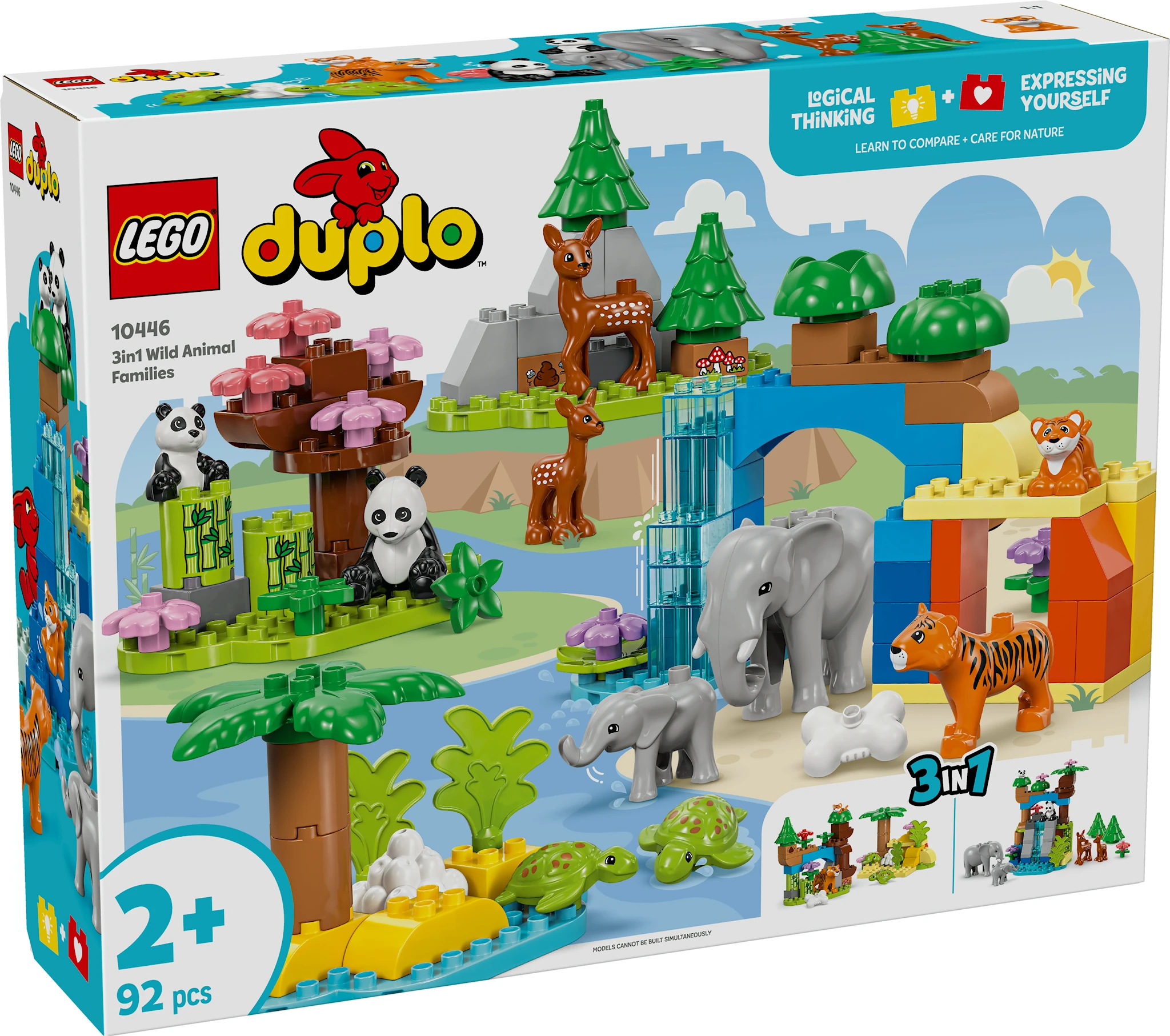 Tuotekuva ille 3-in-1 luonnoneläinperheet LEGO® DUPLO® Town (10446)