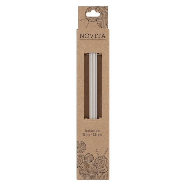 Tuotekuva 1 - Sukkapuikot Alumiini 20 cm 2.0 Novita