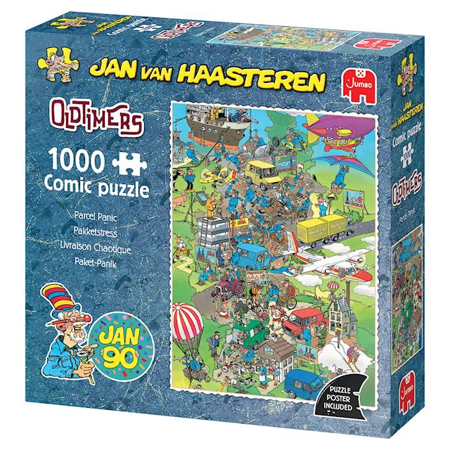 Produktbild 4 för Jan van Haasteren Oldtimer - Parcel Panic! Pussel 1000 bitar