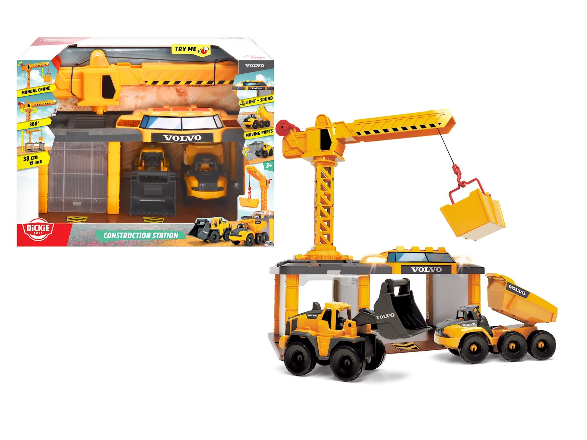 Produktbild för Volvo Byggstation, Dickie Toys