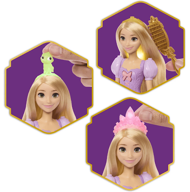 Produktbild 3 för Disney Princess Light-Up Hair Rapunzel