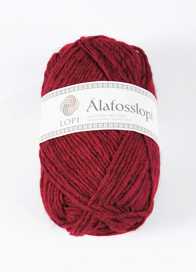 Álafosslopi Garn Ull 100 g Skymningsröd Istex (1238)