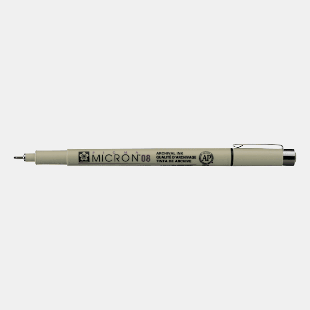 Sakura Pigma Micron Fineliner 08 0,5 mm Musta