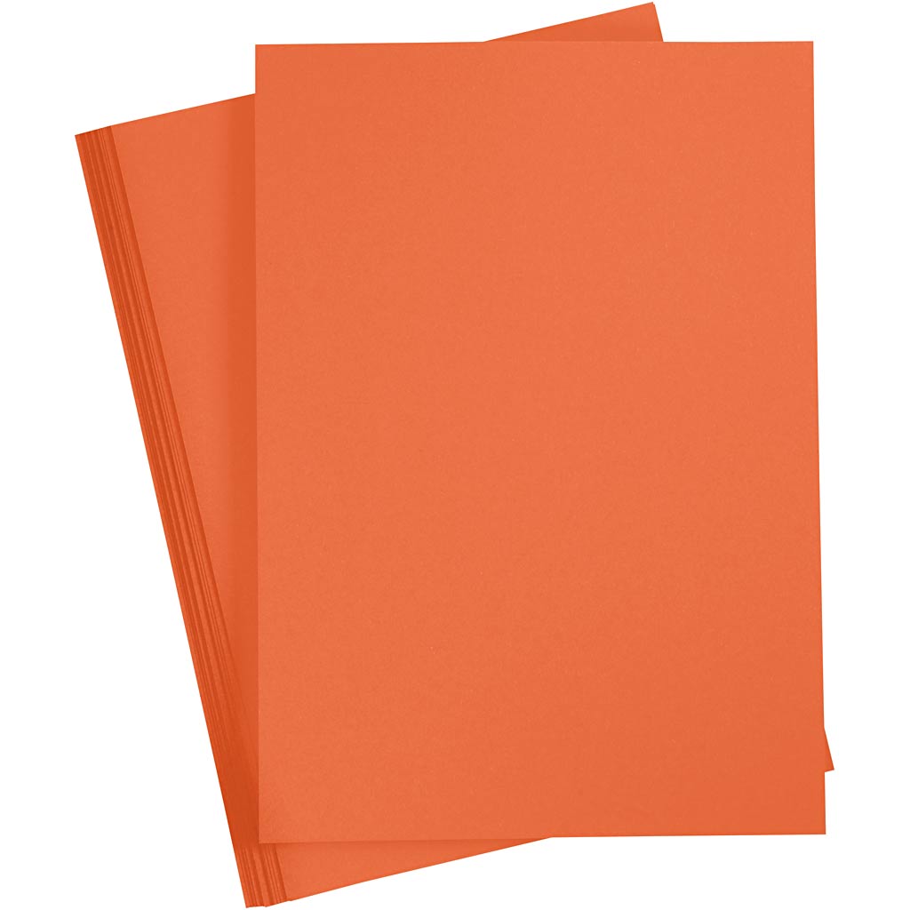 Färgad Kartong Orange A4 180g 20-pack