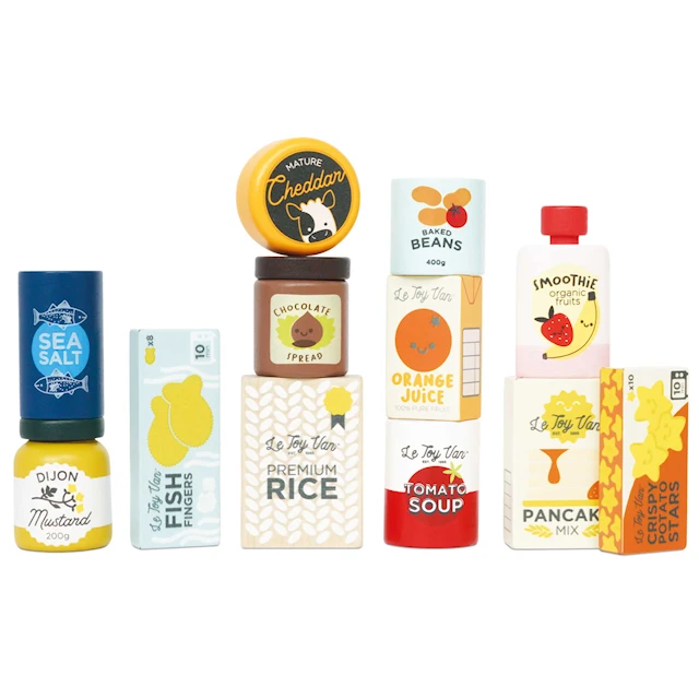 Elintarvikkeet, ostokset supermarketissa Le Toy Van