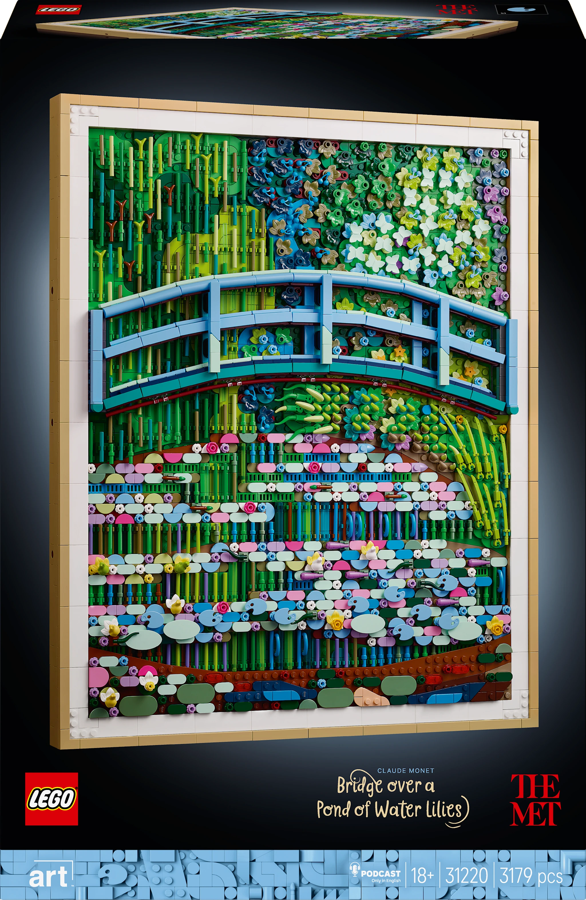 Tuotekuva ille LEGO Art Claude Monet – Bridge Over a Pond of Water Lilies (31220)