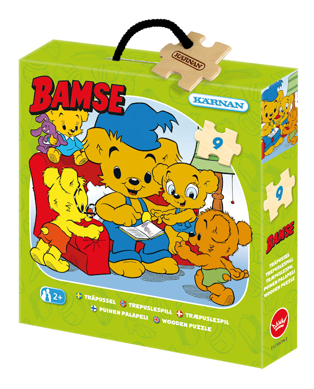 Puupalapeli Bamse lukee 9 palaa, Kärnan
