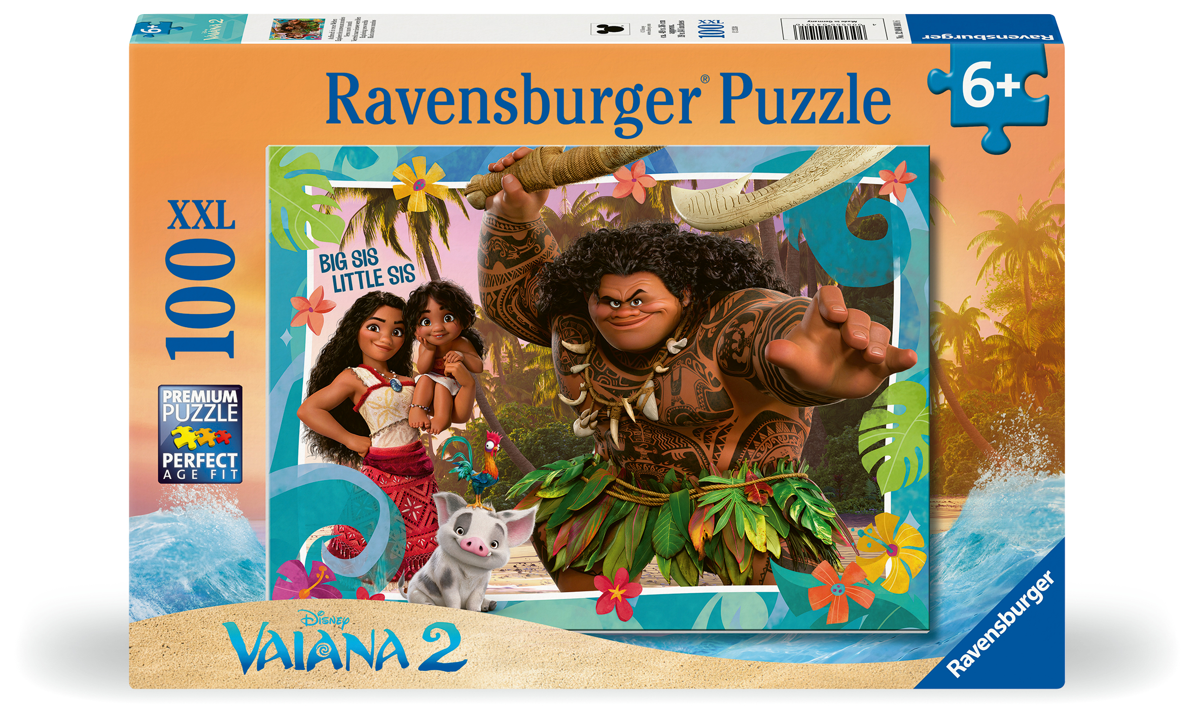 Disney Vaiana 2 Pussel 100 bitar XXL, Ravensburger