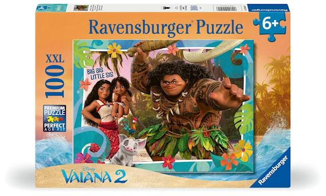 Disney Vaiana 2 Pussel 100 bitar XXL, Ravensburger