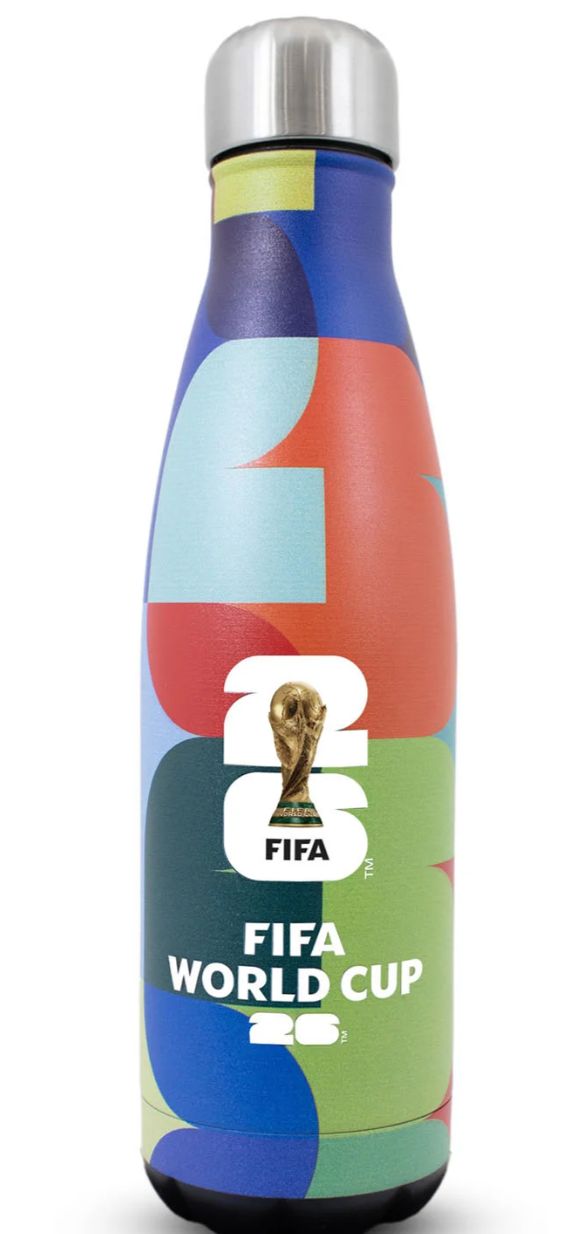 Fifa World Cup -lämpöpullo, ruostumattomasta teräksestä, Unity